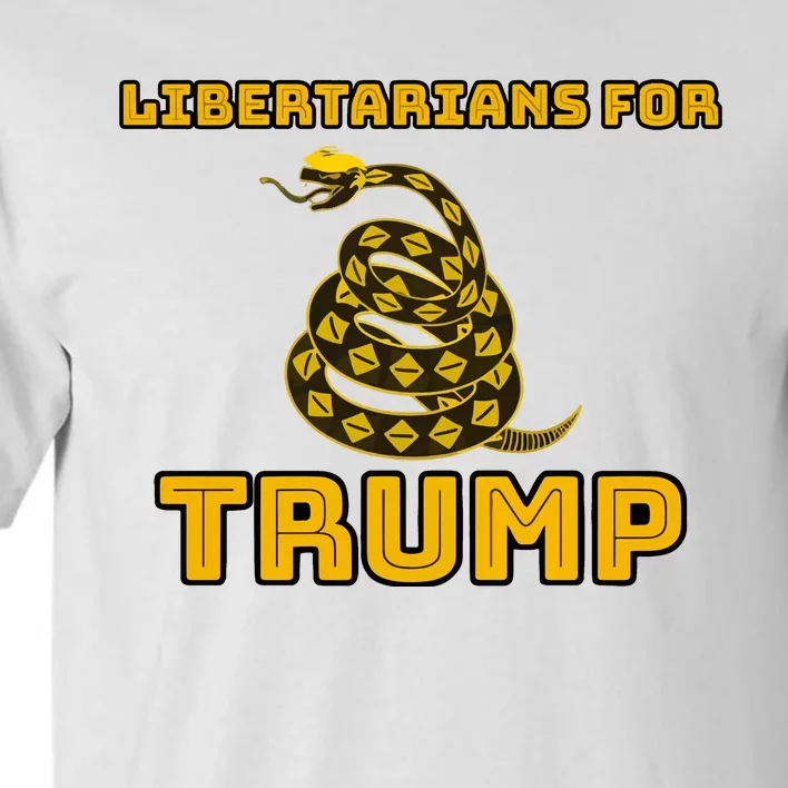 Libertarians For Trump Gadsden Tall T-Shirt