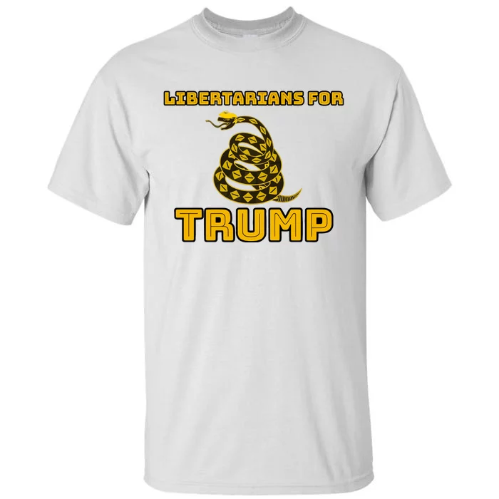 Libertarians For Trump Gadsden Tall T-Shirt