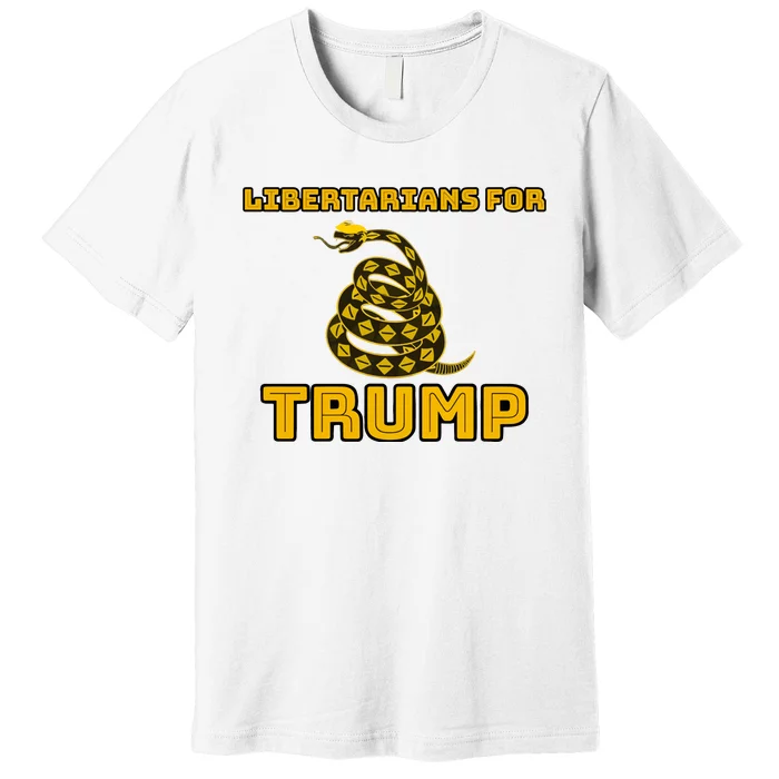 Libertarians For Trump Gadsden Premium T-Shirt