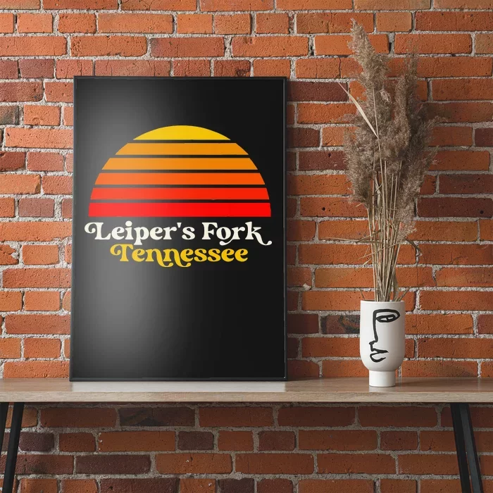 LeiperS Fork Tennessee Retro Sunset Nashville Poster