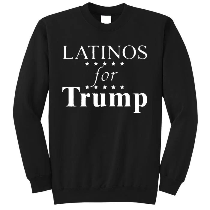 Latinos For Trump Red Tall Sweatshirt