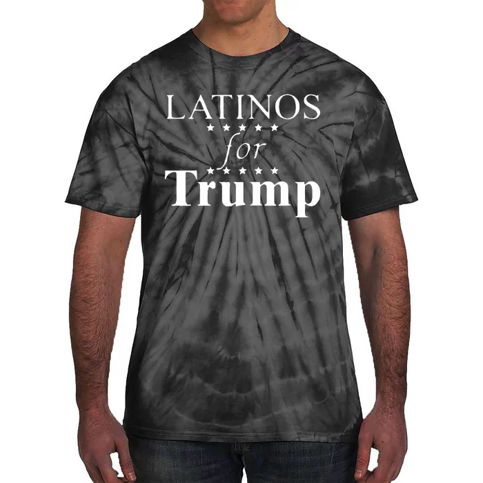 Latinos For Trump Red Tie-Dye T-Shirt