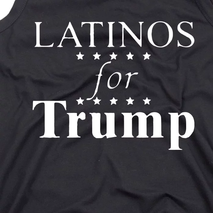 Latinos For Trump Red Tank Top