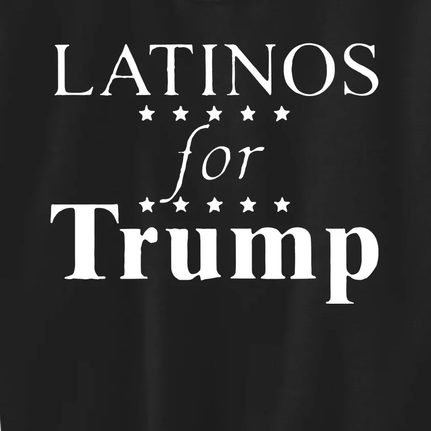 Latinos For Trump Red Kids Sweatshirt