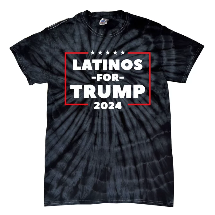 Latinos For Trump 2024 Tie-Dye T-Shirt