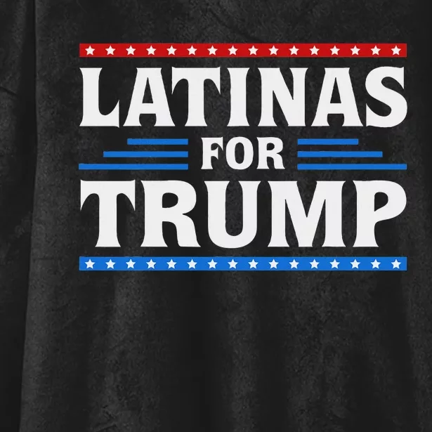 Latinas For Trump 2024 Election Vote Latina Women Republican Hooded Wearable Blanket