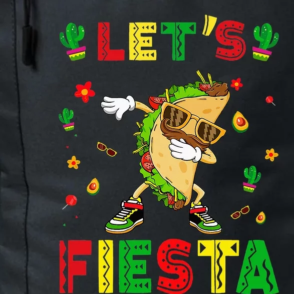 Let's Fiesta Tacos Dabbing Cinco De Mayo Mexican Party Daily Commute Backpack