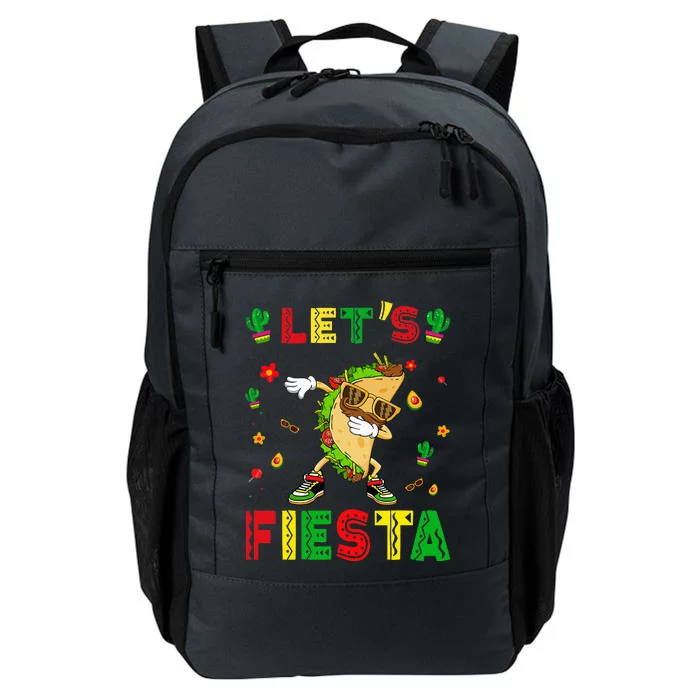 Let's Fiesta Tacos Dabbing Cinco De Mayo Mexican Party Daily Commute Backpack