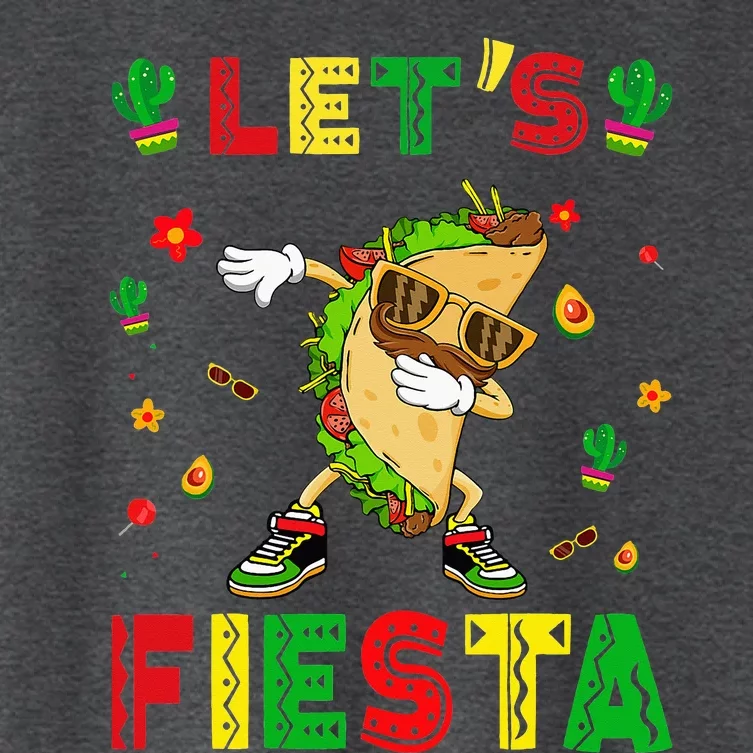 Let's Fiesta Tacos Dabbing Cinco De Mayo Mexican Party Women's Crop Top Tee