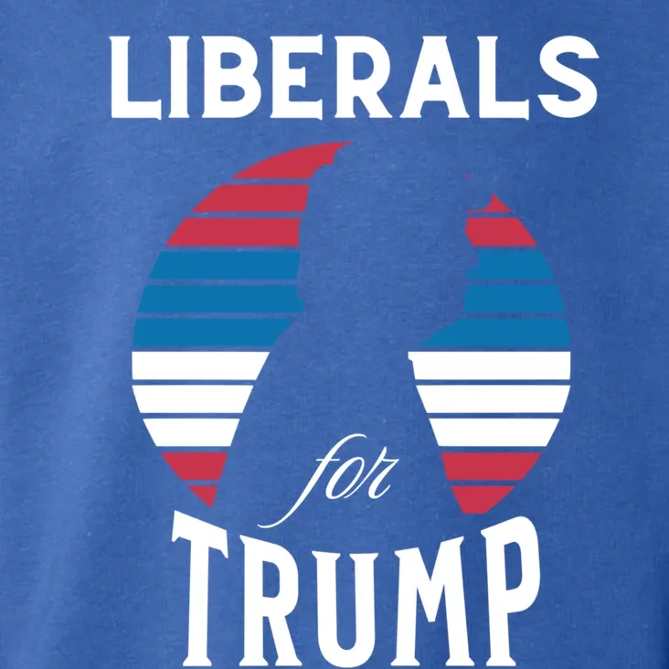 Liberals For Trump 2024 Take America Back Election Funny Gift Toddler Hoodie