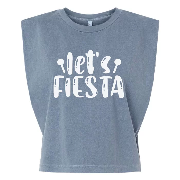 Let's Fiesta T Garment-Dyed Women's Muscle Tee