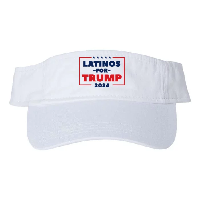 Latinos For Trump 2024 Valucap Bio-Washed Visor