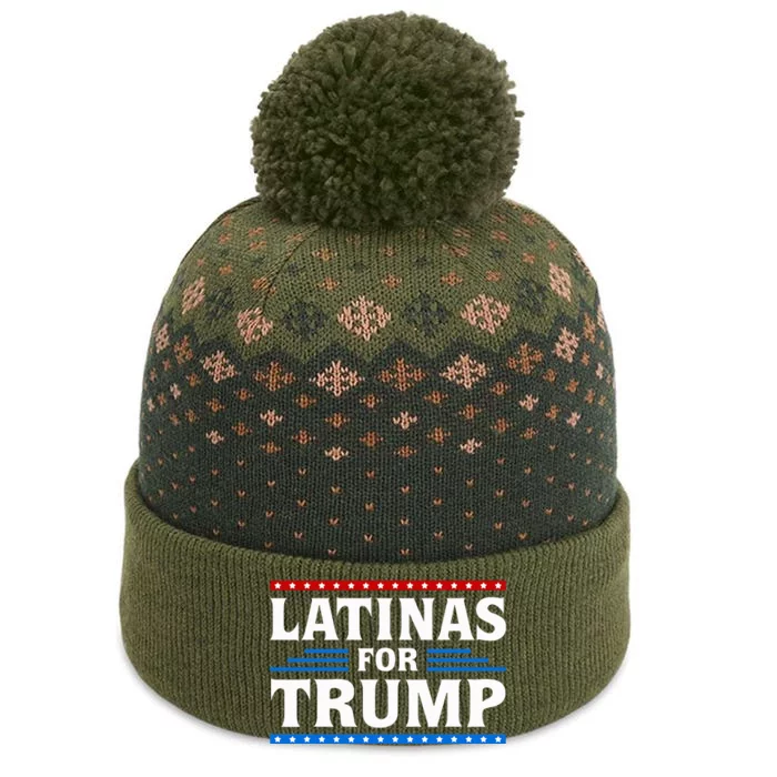 Latinas For Trump 2024 Election The Baniff Cuffed Pom Beanie