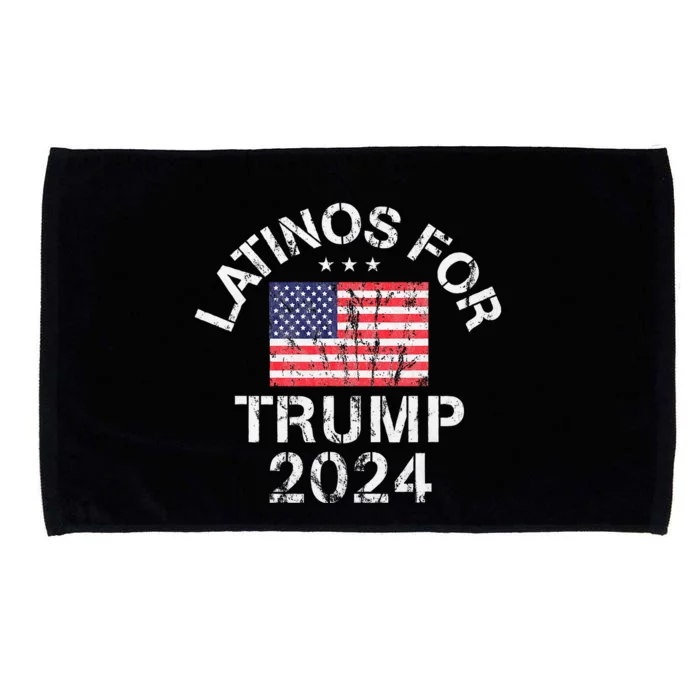 Latinos For Trump 2024 Microfiber Hand Towel