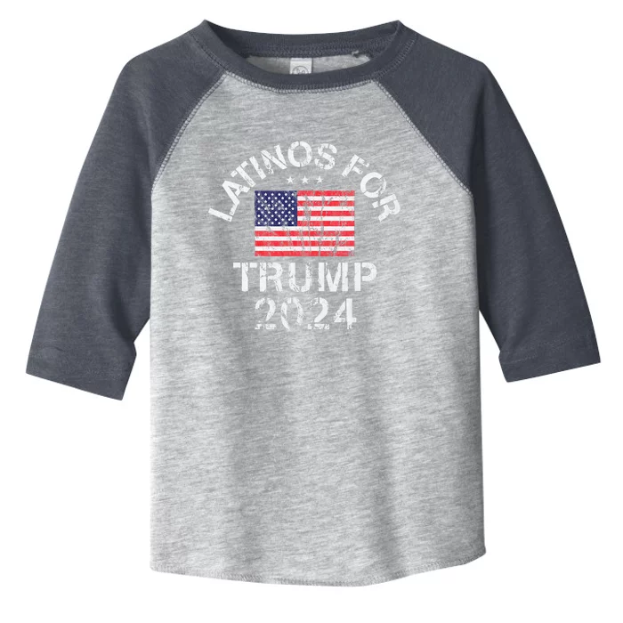 Latinos For Trump 2024 Toddler Fine Jersey T-Shirt