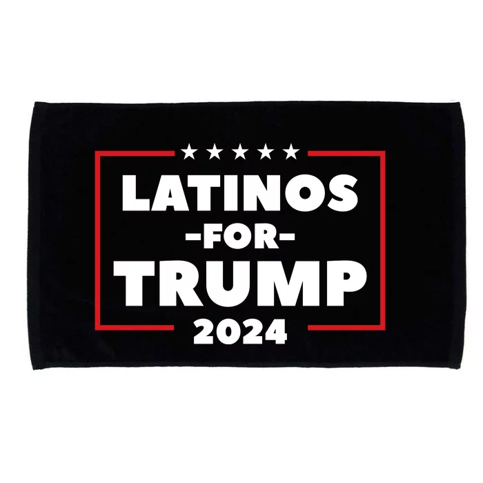 Latinos For Trump 2024 Microfiber Hand Towel