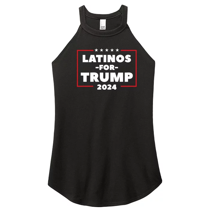 Latinos For Trump 2024 Women’s Perfect Tri Rocker Tank