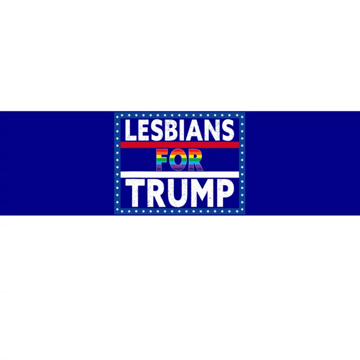 Lesbians For Trump 2024 President Election Vote Trump Bumper Sticker