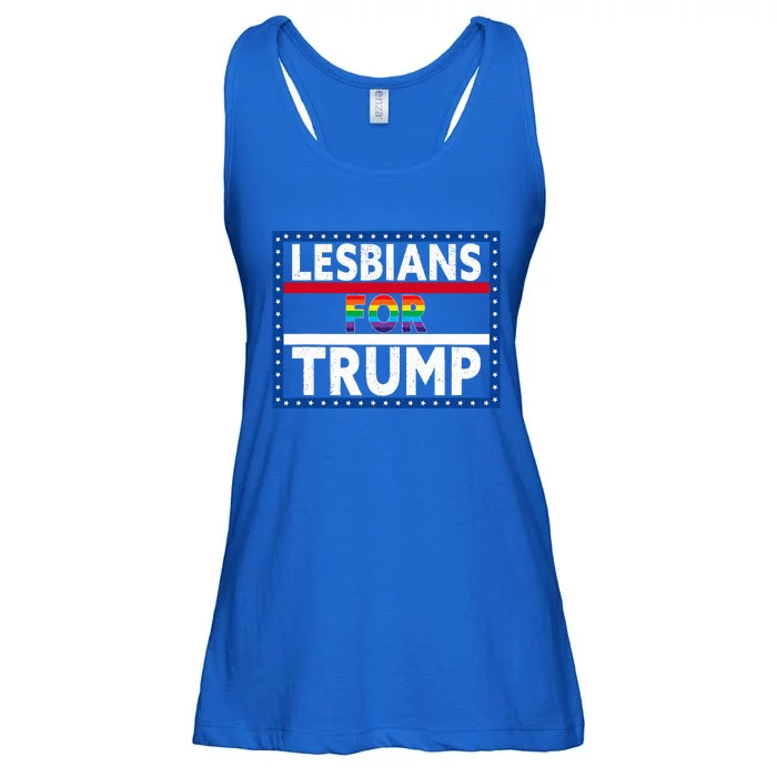 Lesbians For Trump 2024 President Election Vote Trump Ladies Essential Flowy Tank