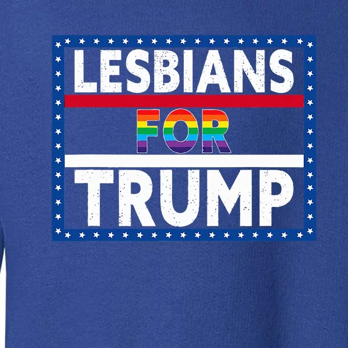 Lesbians For Trump 2024 President Election Vote Trump Toddler Sweatshirt