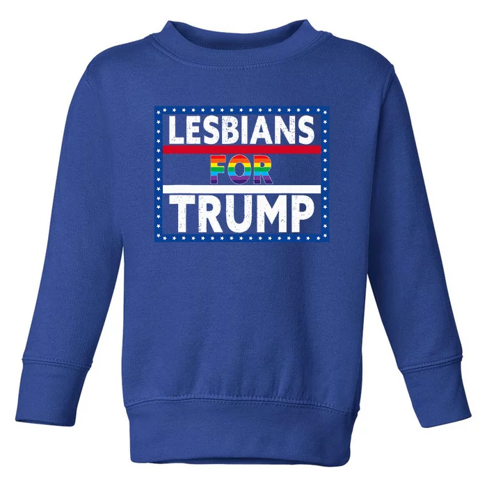 Lesbians For Trump 2024 President Election Vote Trump Toddler Sweatshirt