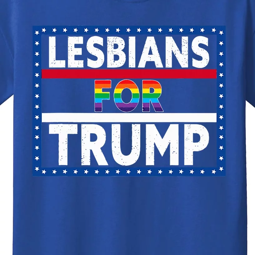 Lesbians For Trump 2024 President Election Vote Trump Kids T-Shirt