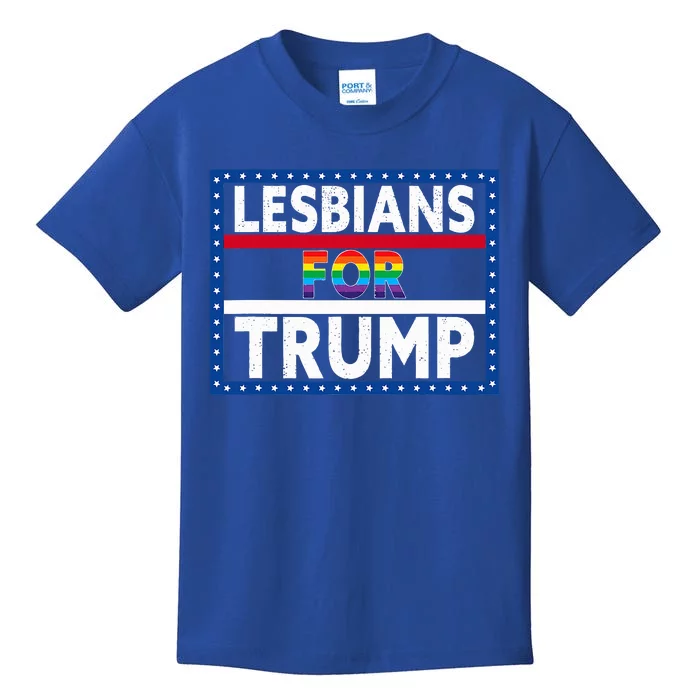 Lesbians For Trump 2024 President Election Vote Trump Kids T-Shirt