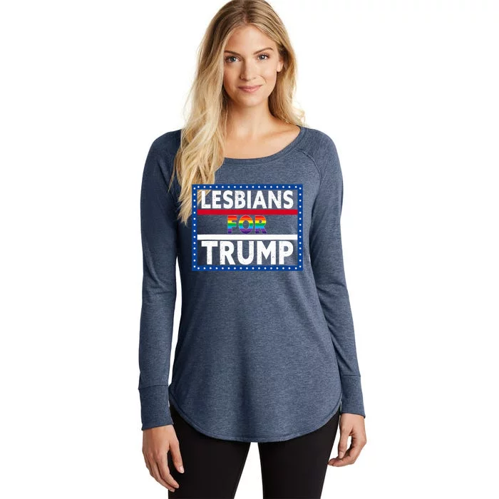 Lesbians For Trump 2024 President Election Vote Trump Women's Perfect Tri Tunic Long Sleeve Shirt