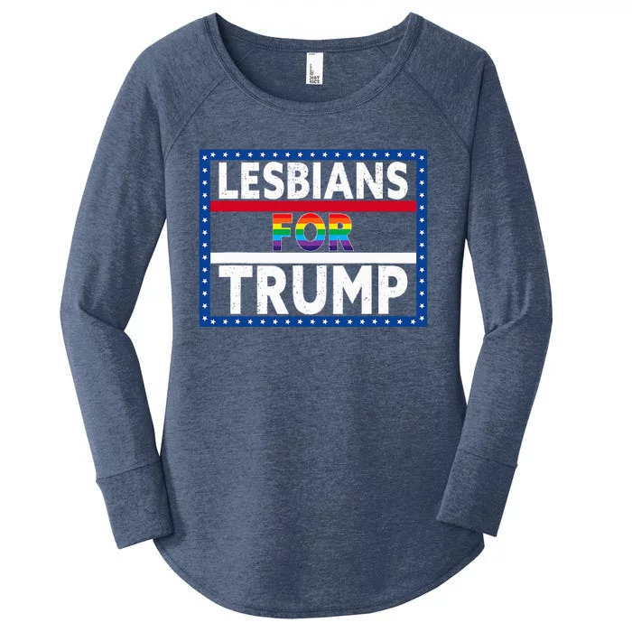 Lesbians For Trump 2024 President Election Vote Trump Women's Perfect Tri Tunic Long Sleeve Shirt