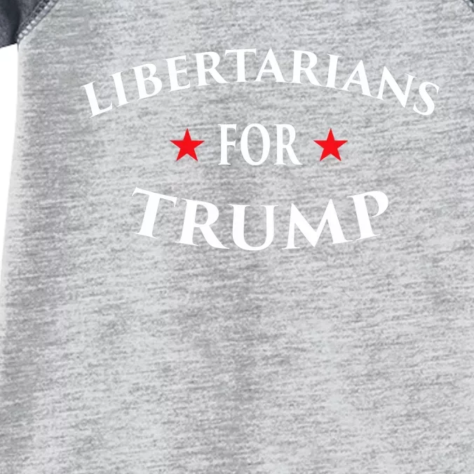 Libertarians For Trump Party Independent Red Wave Infant Baby Jersey Bodysuit