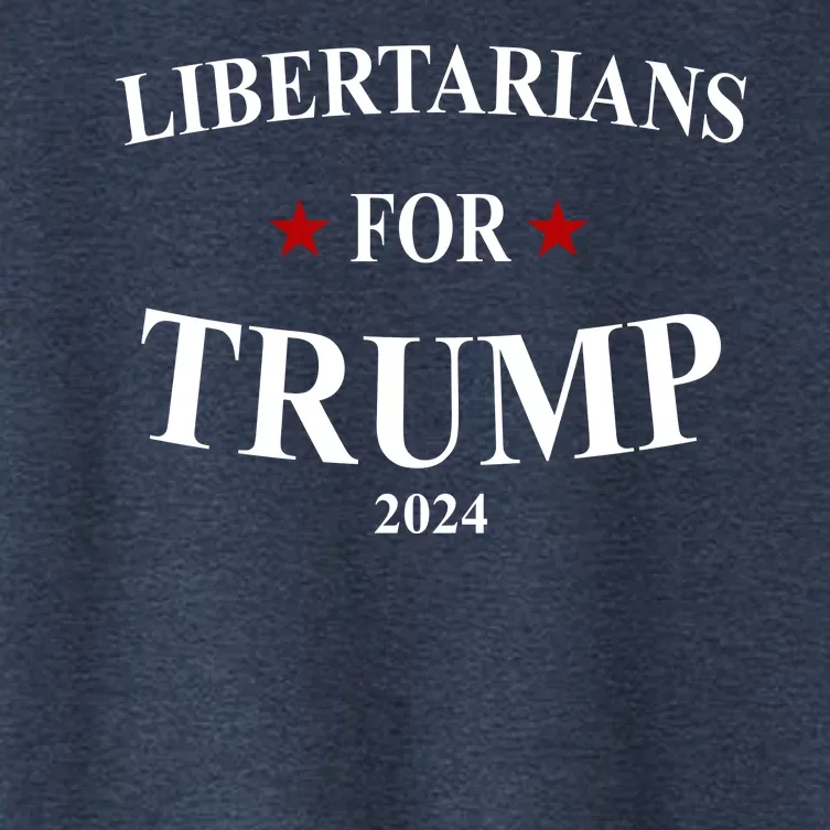 Libertarians For Trump 2024 Women's Crop Top Tee