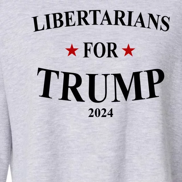 Libertarians For Trump 2024 Cropped Pullover Crew