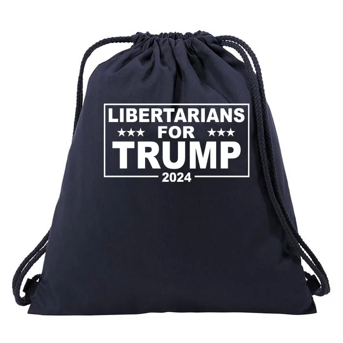 Libertarians For Trump 2024 Political Drawstring Bag