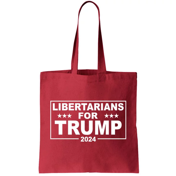 Libertarians For Trump 2024 Political Tote Bag