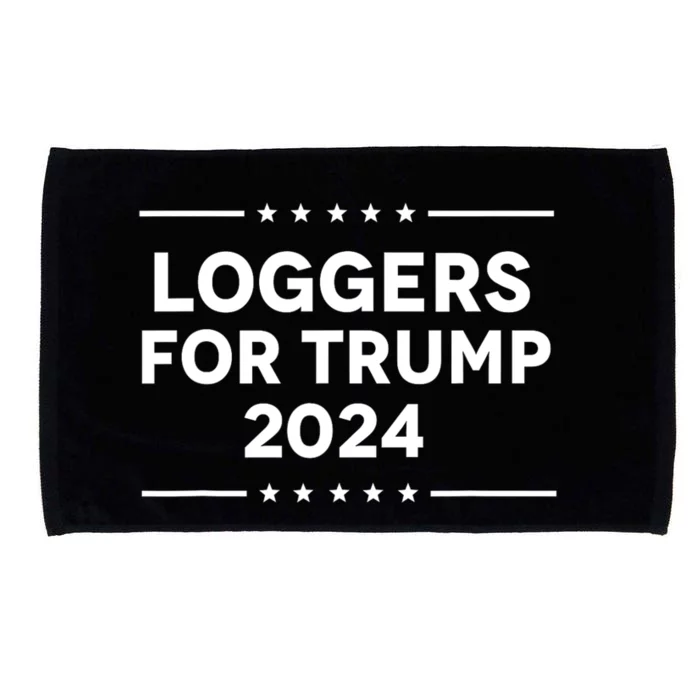 Loggers For Trump President Election 2024 Microfiber Hand Towel