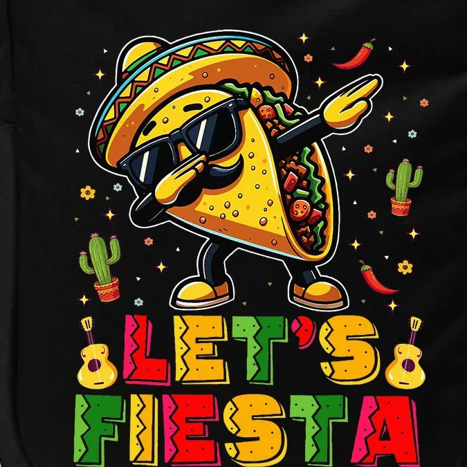 LetS Fiesta Taco Cinco De Mayo Mexican Party Impact Tech Backpack