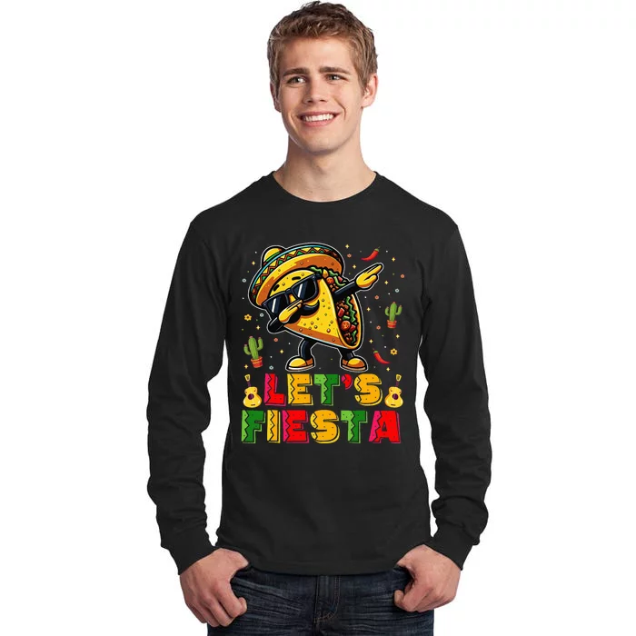 LetS Fiesta Taco Cinco De Mayo Mexican Party Tall Long Sleeve T-Shirt