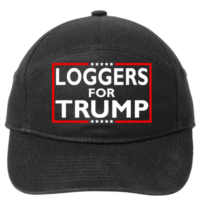 Loggers For Trump President Election 2024 7-Panel Snapback Hat