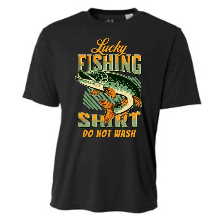 Lucky Fishing Tee Do Not Wash Vintage Fishing Lover Cooling Performance Crew T-Shirt