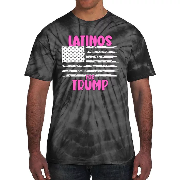 Latinos For Trump Latinos Conservative Merch Premium Tie-Dye T-Shirt