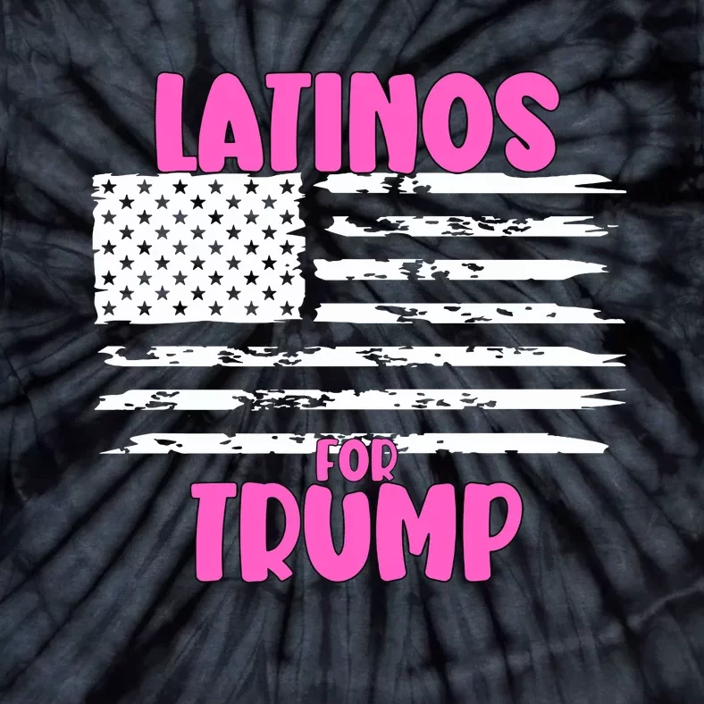 Latinos For Trump Latinos Conservative Merch Premium Tie-Dye T-Shirt