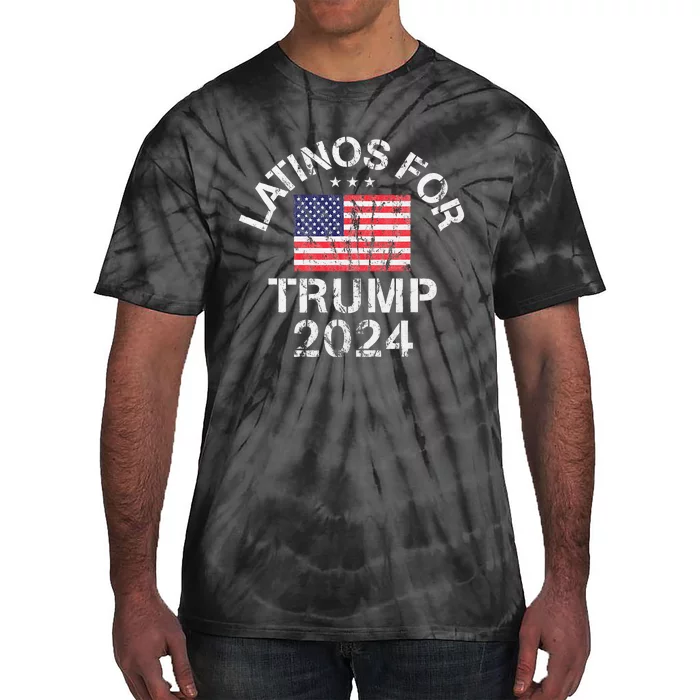 Latinos For Trump 2024 Tie-Dye T-Shirt