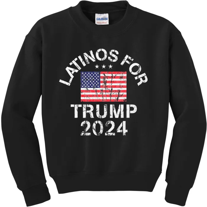 Latinos For Trump 2024 Kids Sweatshirt