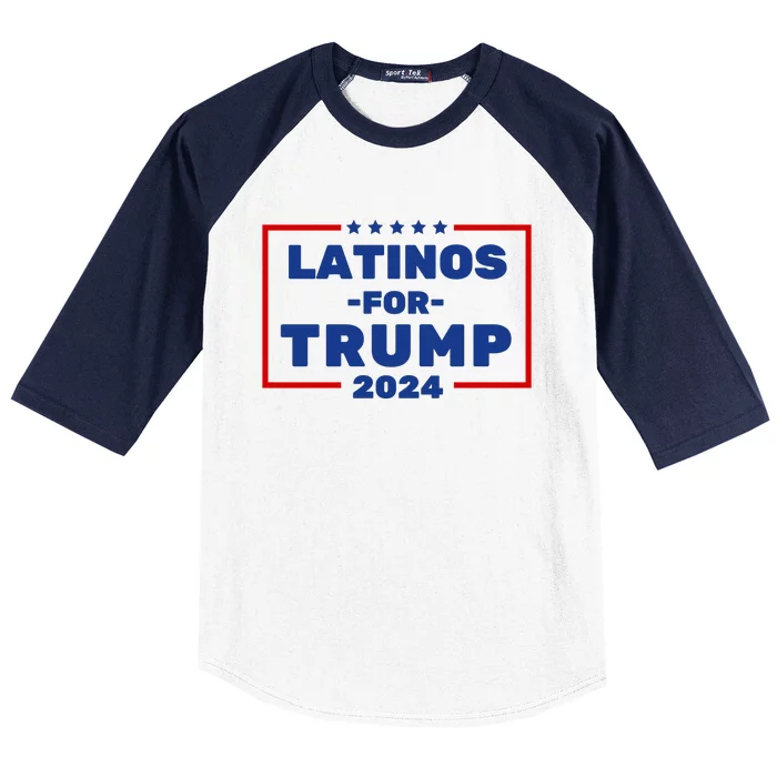 Latinos For Trump 2024 Baseball Sleeve Shirt