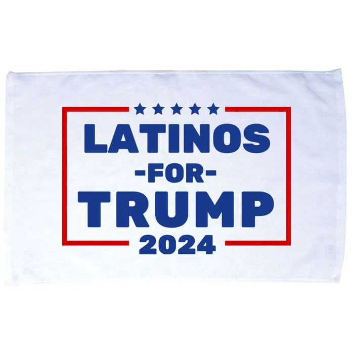 Latinos For Trump 2024 Microfiber Hand Towel