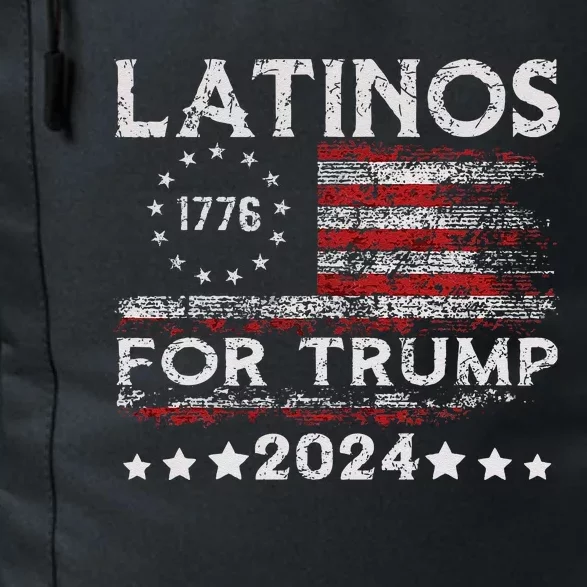 Latinos For Trump 2024 Funny Election Usa Flag Daily Commute Backpack