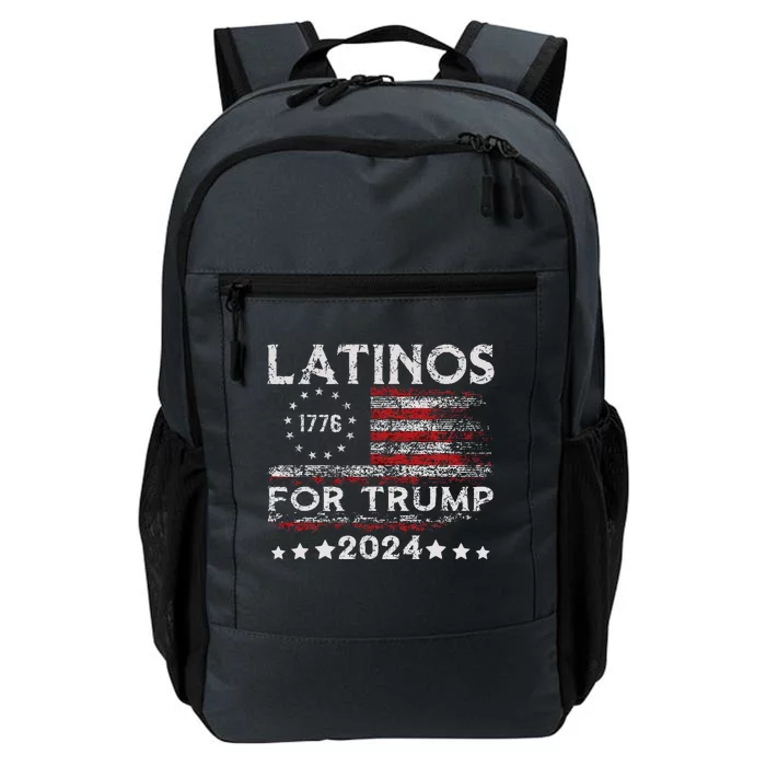 Latinos For Trump 2024 Funny Election Usa Flag Daily Commute Backpack