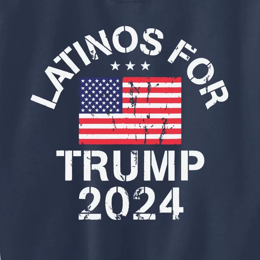 Latinos For Trump 2024 Kids Sweatshirt