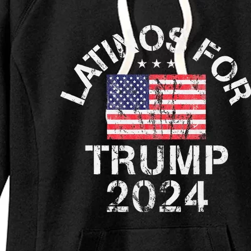 Latinos For Trump 2024 Women's Fleece Hoodie