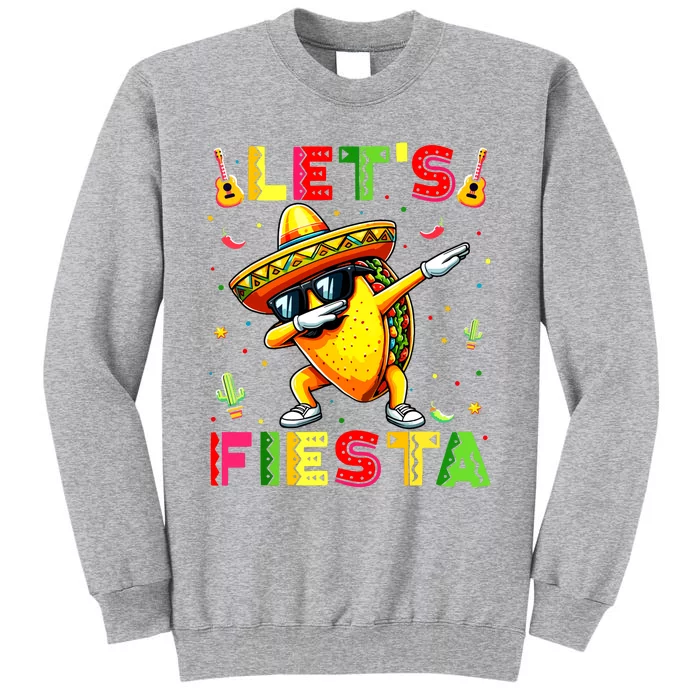 Lets Fiesta Taco Cinco De Mayo Boy Mexican Party Tall Sweatshirt